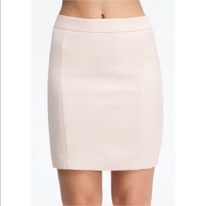 Bebe Debbie Crepe Skirt Rose Dust Size 0